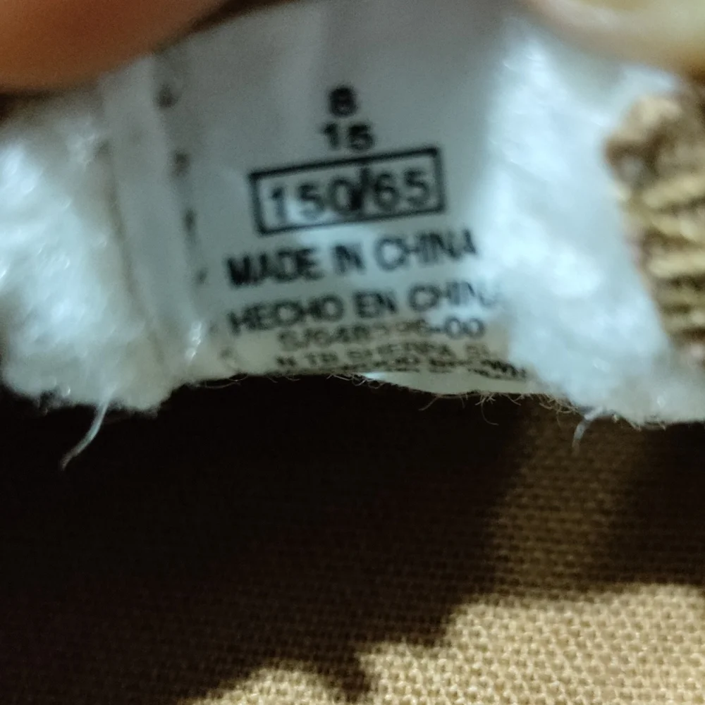 Boy's Old Navy tan suede lined slip ons size 8